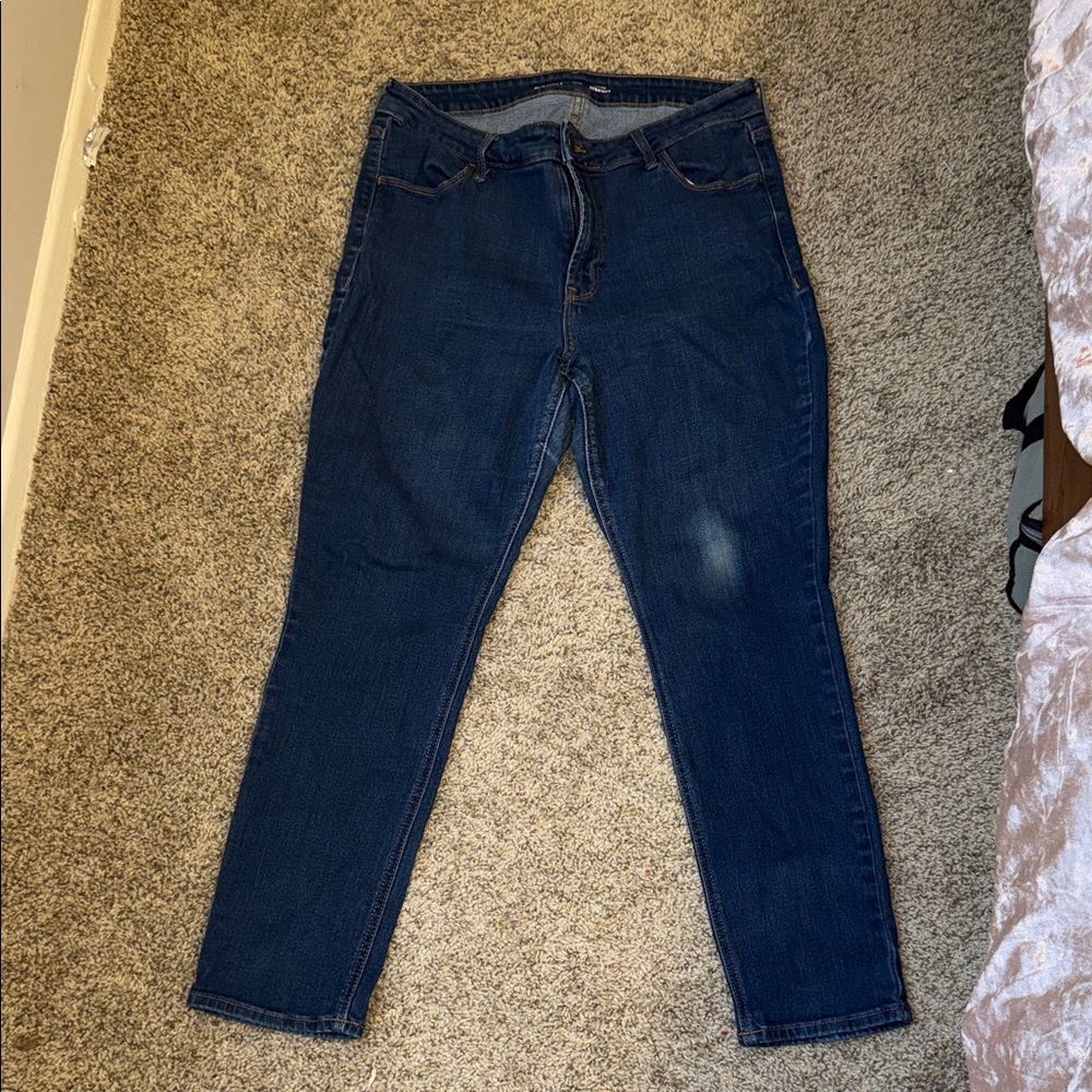Old Navy High Rise Classic Dark Blue Women’s Jeans 14 Petite